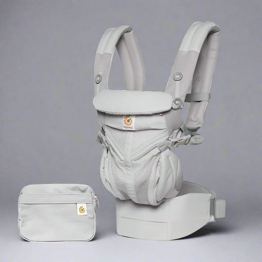 Porte Bébé - BreathBabyBag™ - Gris - Mom active bébé