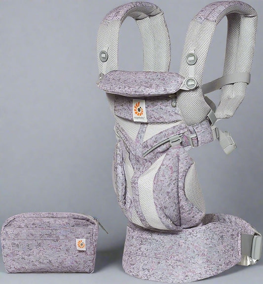 Porte Bébé - BreathBabyBag™ - Mauve Lavande - Mom active bébé